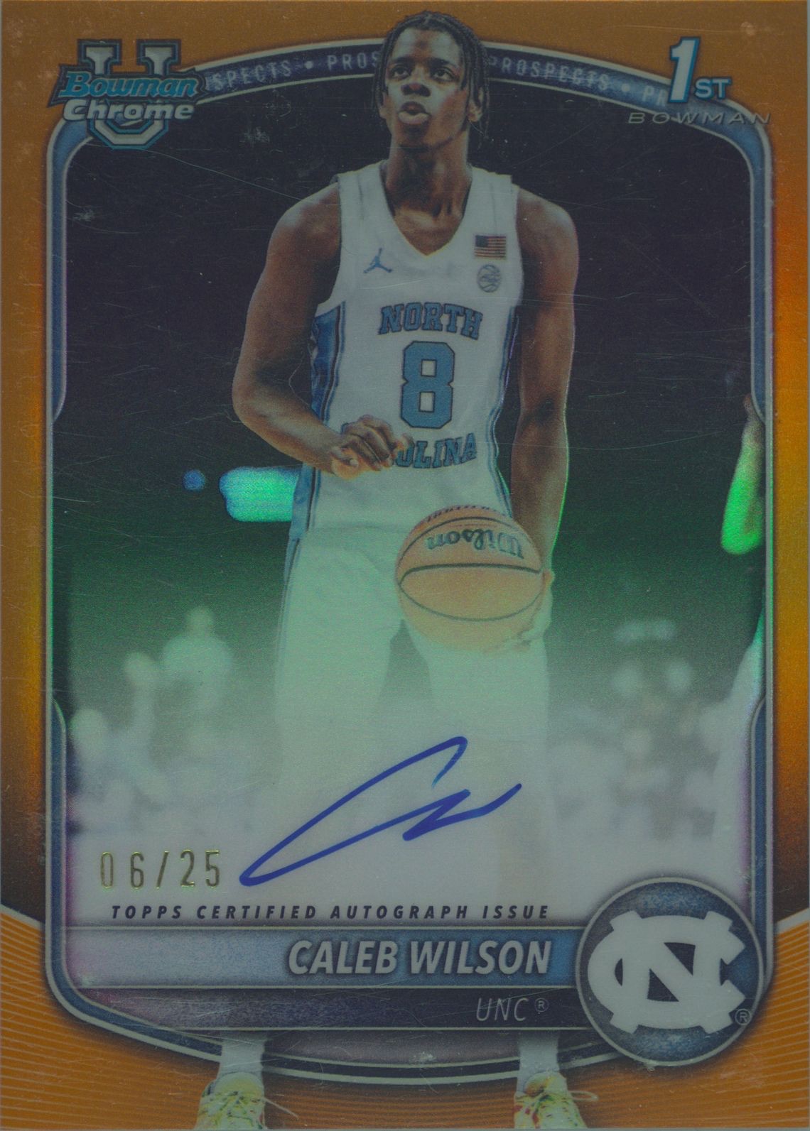 2025 Bowman Chrome #CPA-CL Caleb Wilson — front