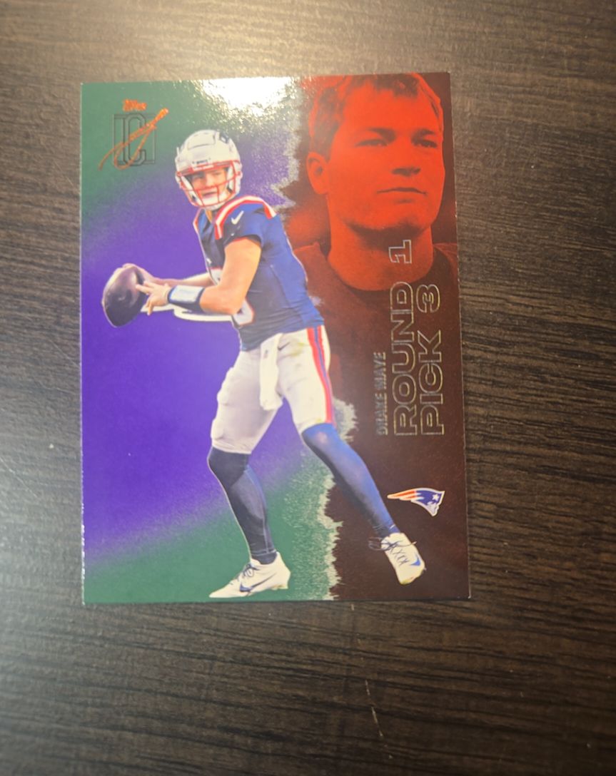 2025 Topps Signature Class #38 Drake Maye — front