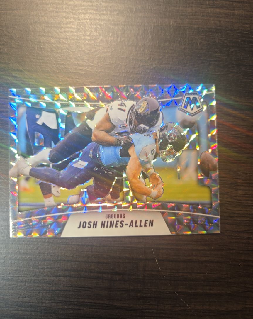 2025 Panini Mosaic Bang! #15 Josh Hines-Allen — front