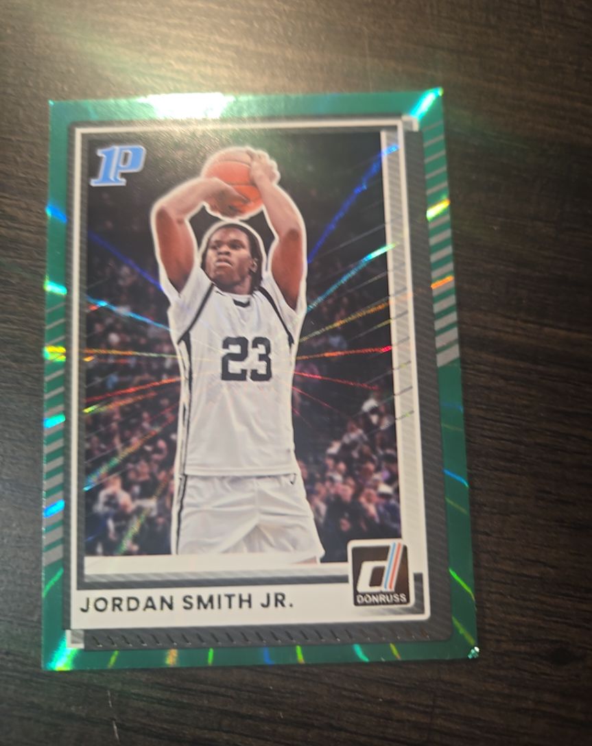 2025-26 Donruss #86 Jordan Smith Jr. Green Laser Parallel — front