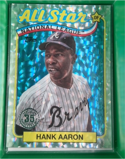 2024 Topps Series 2 1989 Topps Baseball All-Stars Mega Box Foilboard #89ASB-2 Hank Aaron — front