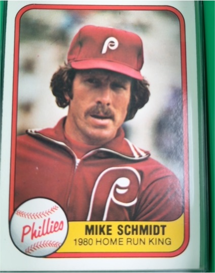 1981 Fleer #640 Mike Schmidt 1980 Home Run King — front