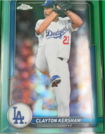 2026 Topps Series 2 Flagship Chrome #28 Clayton Kershaw — front