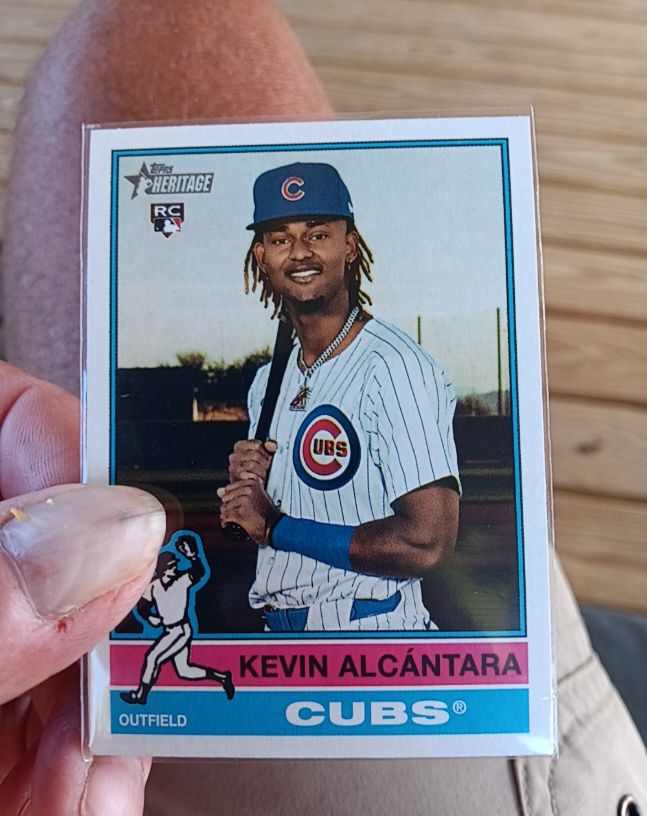 2025 Topps Heritage #353 Kevin Alcántara — front
