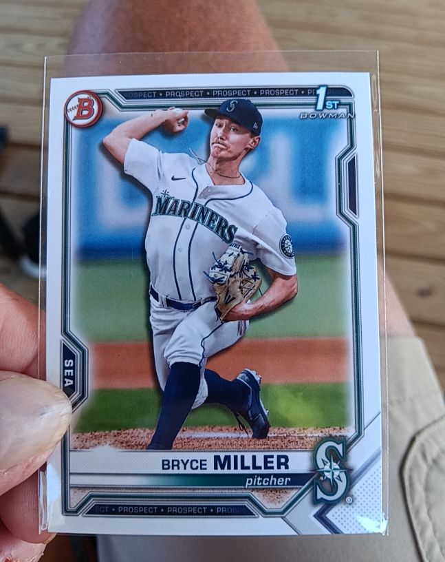 2021 Bowman Draft #BD-64 Bryce Miller — front