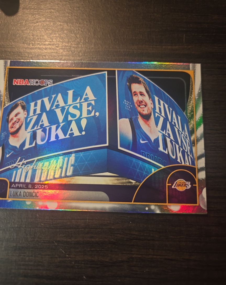 2025-26 NBA Hoops #269 Luka Doncic Highlights Hvala Za Vse Luka — front