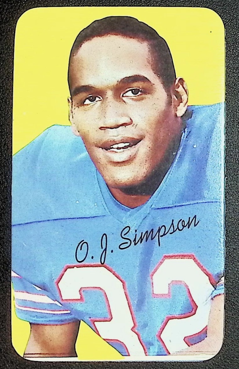 1970 Topps Super #24 O.J. Simpson — front