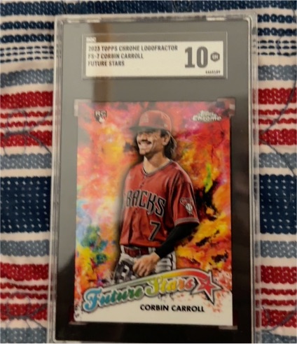 2023 Topps Chrome Logofractor #FS-7 Corbin Carroll Future Stars — front