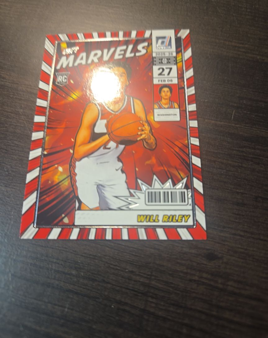 2025-26 Panini Donruss Basketball Net Marvels #6 Will Riley — front