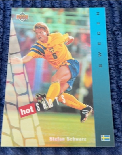 1994 Upper Deck World Cup #HS3 Stefan Schwarz — front
