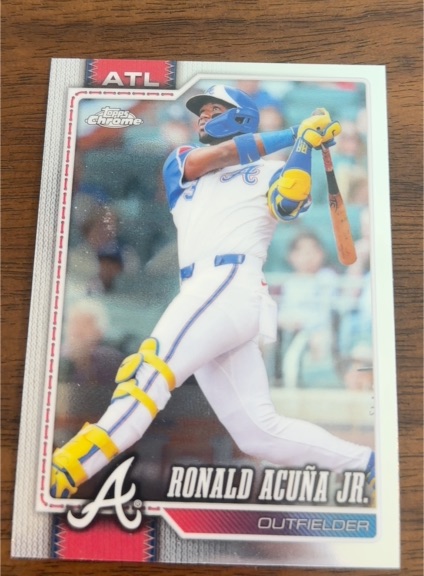 2026 Topps Chrome #124 Ronald Acuña Jr. — front