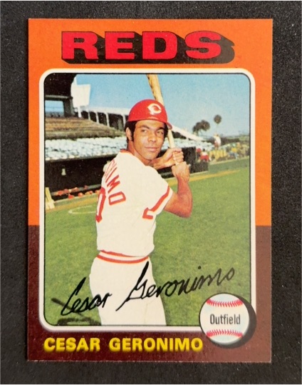 1975 Topps #41 Cesar Geronimo Cincinnati Reds — front