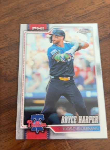 2026 Topps Chrome #244 Bryce Harper — front