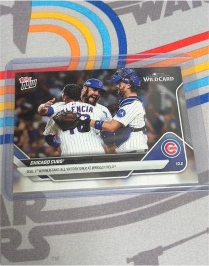 2025 Topps Now #815 Willson Contreras Chicago Cubs Wild Card Victory — front