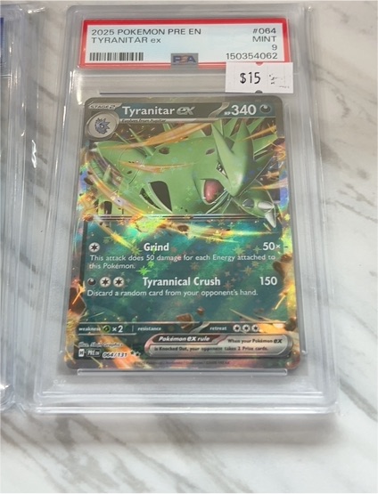2025 Pokémon Pre En #064 Tyranitar ex — front