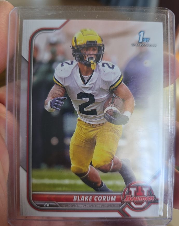 2022 Bowman University #54 Blake Corum — front
