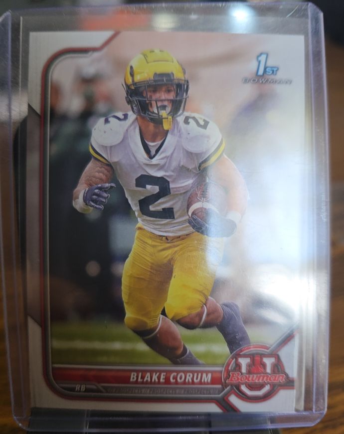 2022 Bowman University #54 Blake Corum — front