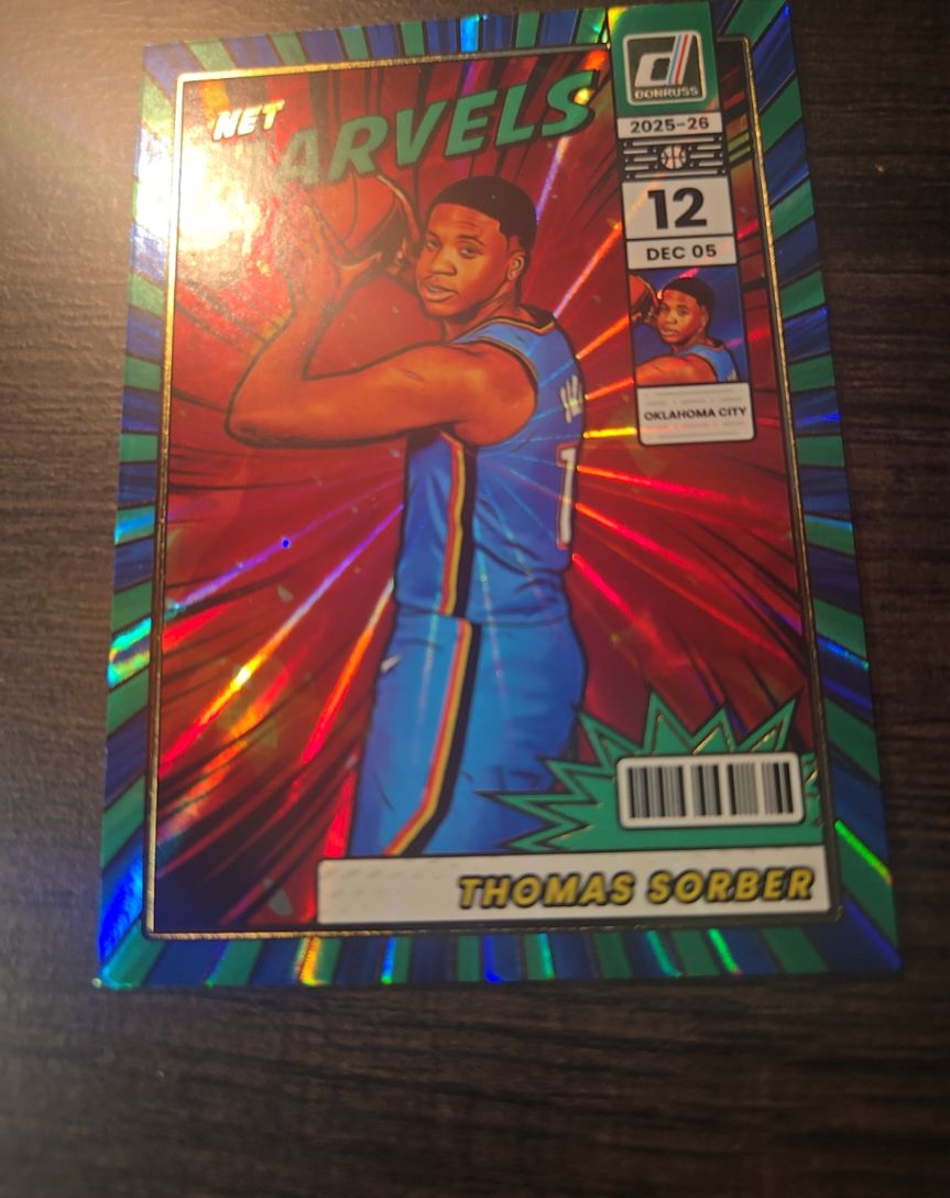 2025-26 Donruss #9 Thomas Sorber Net Marvels — front