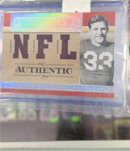 2007 Playoff National Treasures Timeline Tom Fears Triple Game Used Jersey #T-SB — front