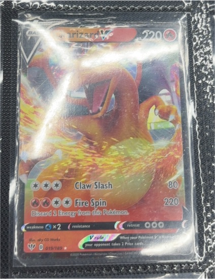 2020 Pokémon Darkness Ablaze #019/189 Charizard V — front