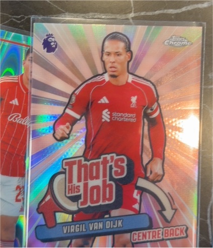 2025-26 Topps Chrome Premier League That's His Job #THJ-12 Virgil van Dijk — front