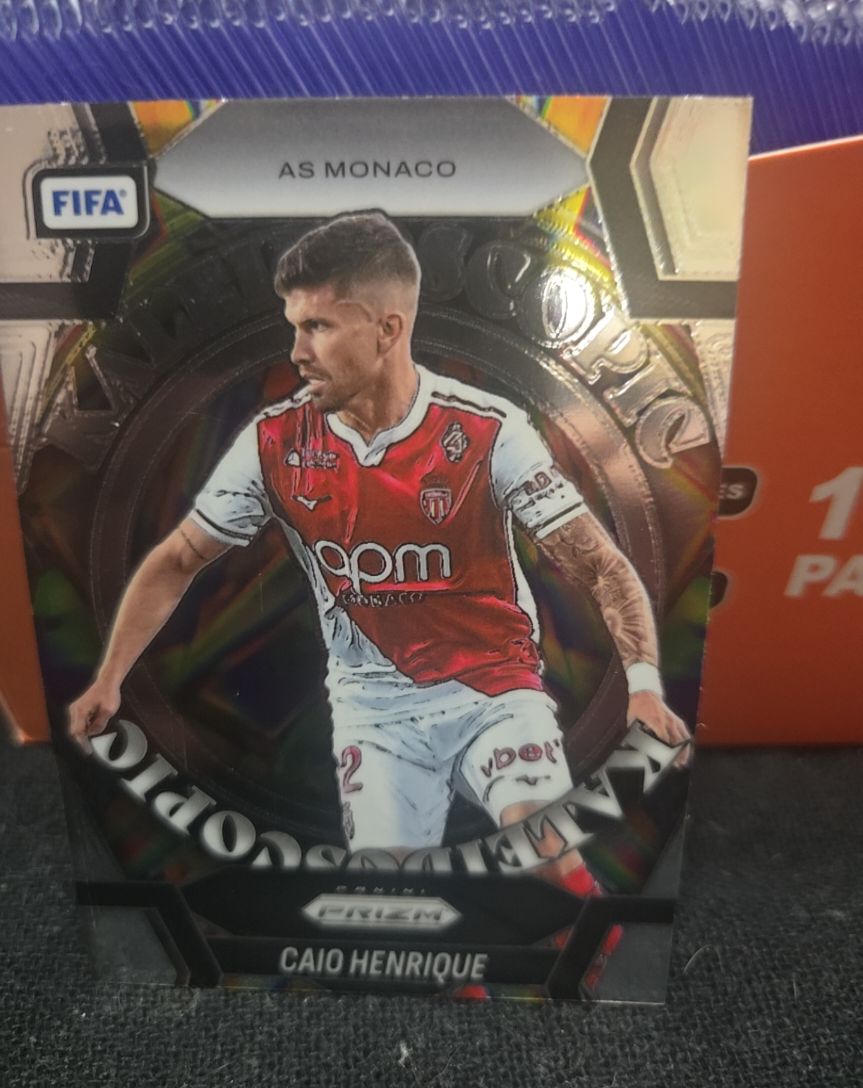 2025 Panini Prizm FIFA Kaleidoscopic #3 Caio Henrique AS Monaco — front