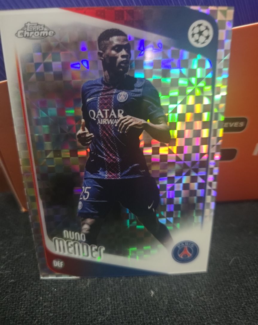 2025-26 Topps Chrome UEFA #69 Nuno Mendes — front
