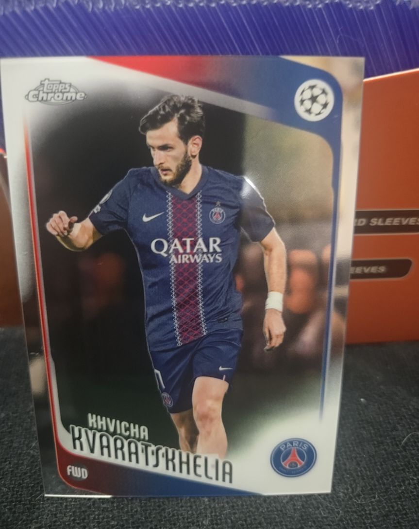 2025-26 Topps Chrome UEFA Club Competitions #167 Khvicha Kvaratskhelia — front