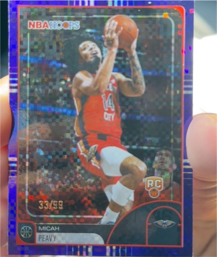 2025-26 Topps NBA Hoops #229 Micah Peavy — front