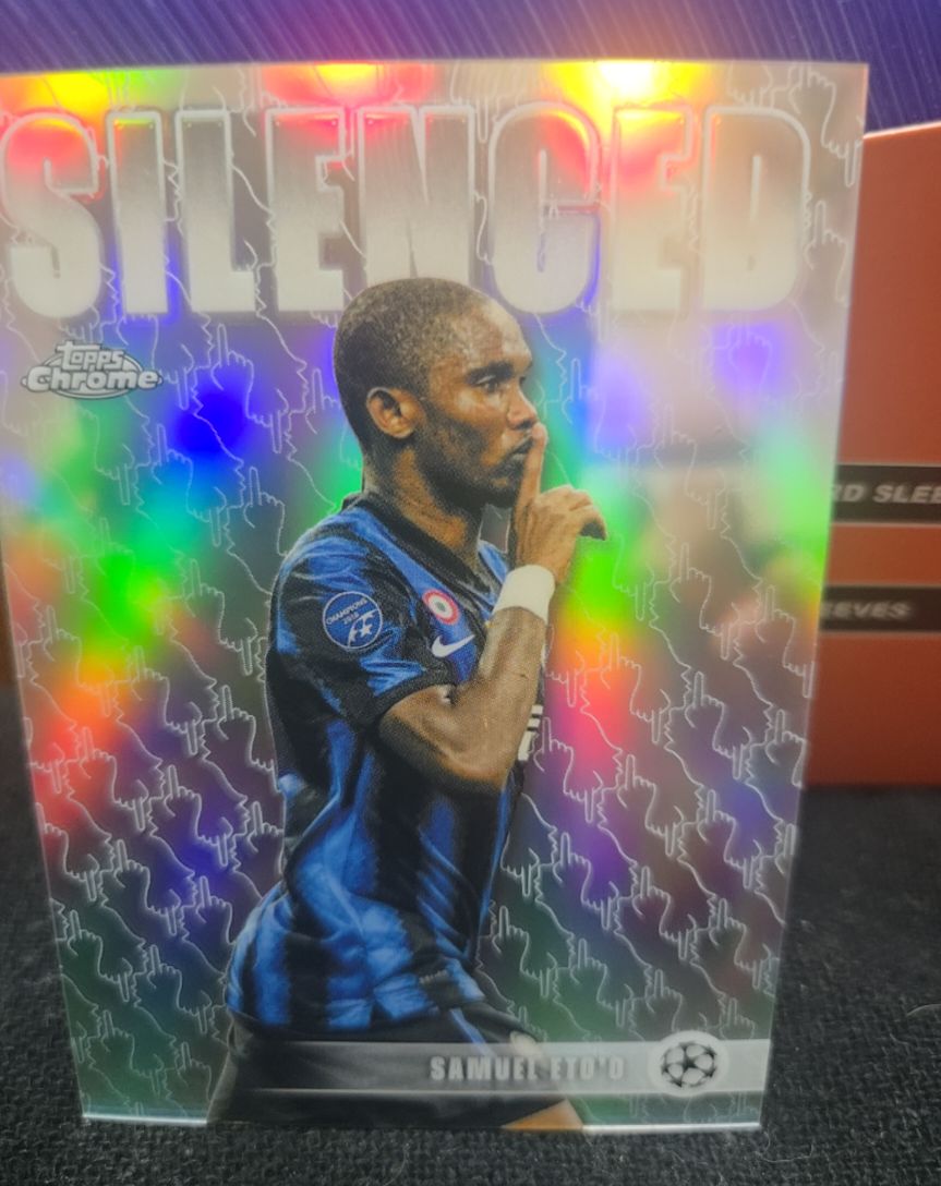 2025 Topps Chrome Silenced #SHH-9 Samuel Eto'o — front