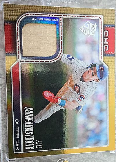 2026 Topps Series 1 CHC Pete Crow-Armstrong Game-Used Memorabilia Bat Relic — front