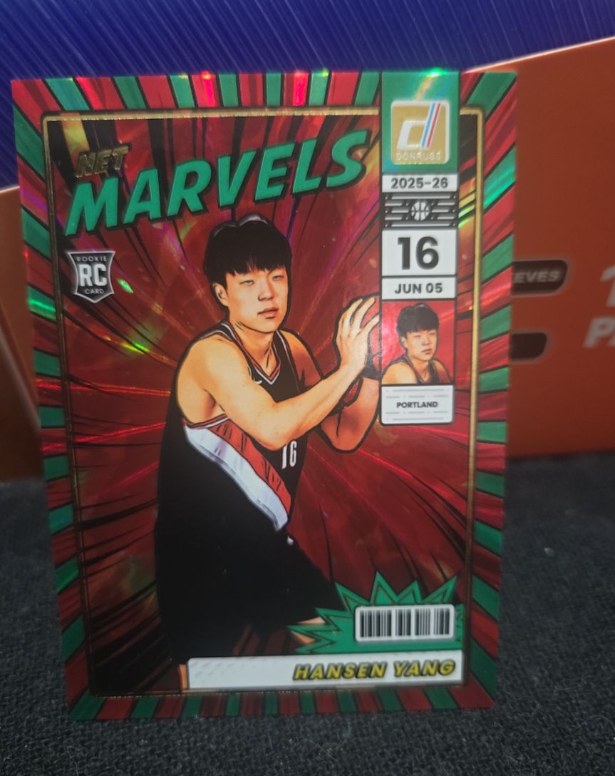 2025-26 Donruss Net Marvels #15 Hansen Yang — front