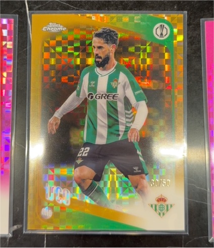 2025-26 Topps Chrome UEFA X-FRACTOR #35 Isco, Real Betis Balompié — front