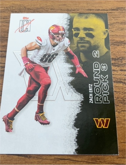 2025 Topps Inception #3 Zach Ertz Round 2 Pick 3 — front