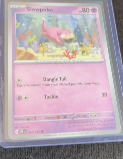 2024 Pokémon Scarlet & Violet Stellar Crown #057 Slowpoke — front