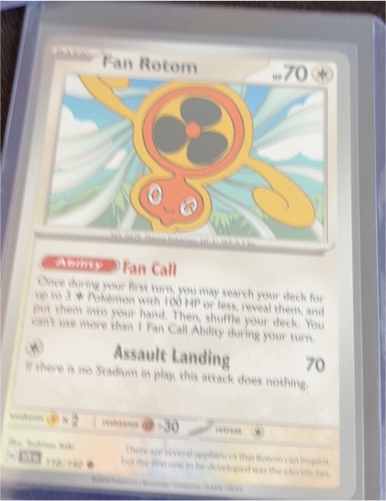 2023 Pokémon #118 Fan Rotom — front