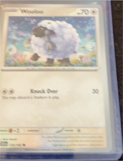 2024 Pokémon SV07 Stellar Crown #124 Wooloo — front