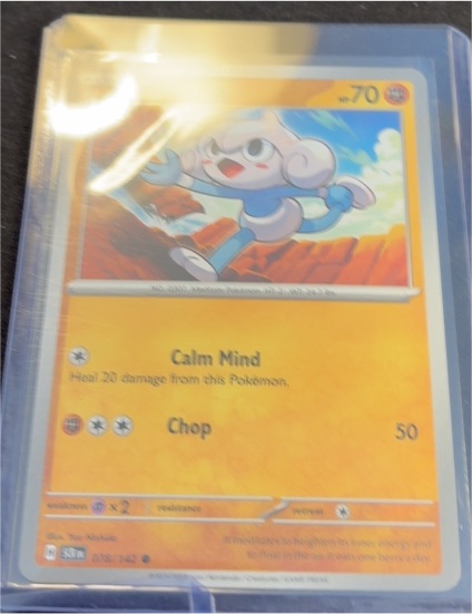2022 Pokémon Scarlet & Violet Stellar Crown #78 Meditite — front