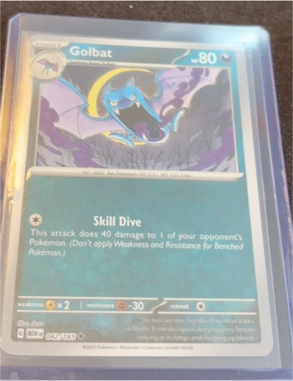 2022 Pokémon Scarlet & Violet 042/165 Golbat — front