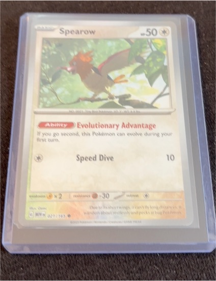 2023 Scarlet & Violet 021/165 Spearow — front