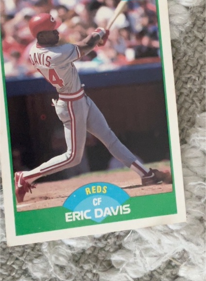 1987 Topps #12 Eric Davis — front