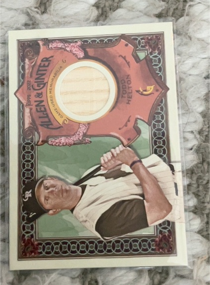 2022 Topps Allen & Ginter #AGRA-THE Todd Helton — front