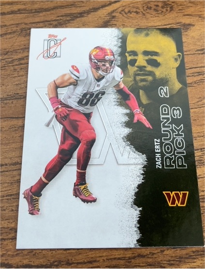 2025 Topps Inception #Round 2 Pick 3 Zach Ertz — front