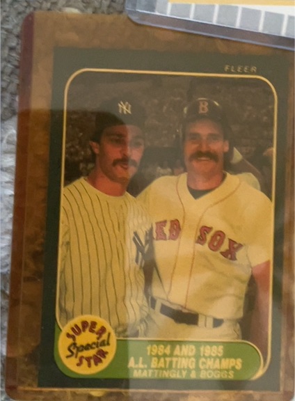 1986 Fleer #639 Don Mattingly & Wade Boggs — front
