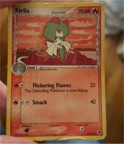2006 Pokémon EX Dragon Frontiers #33 Kirlia Delta Species — front