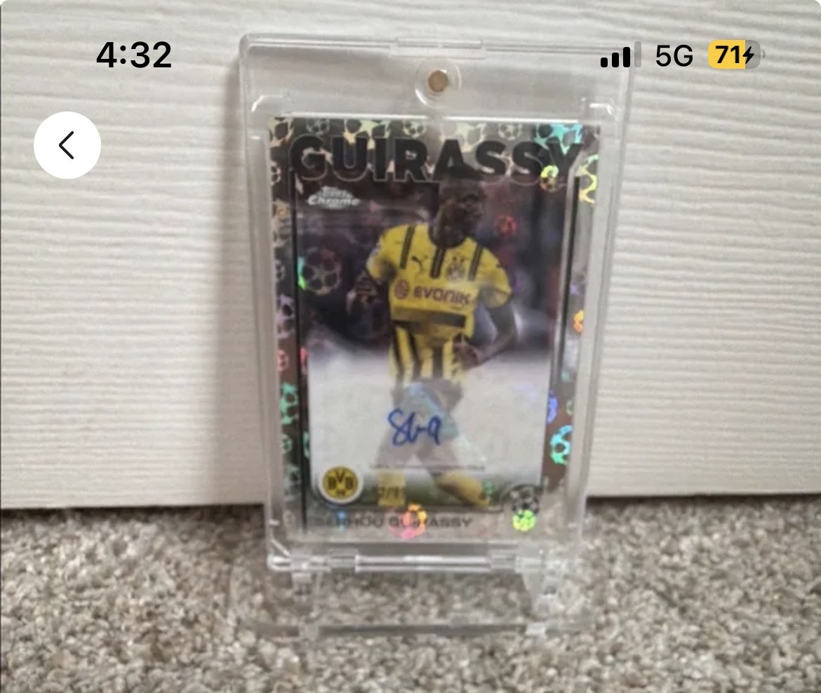 2024-25 Topps Chrome UEFA Club Competitions #CA-GY Serhou Guirassy — front