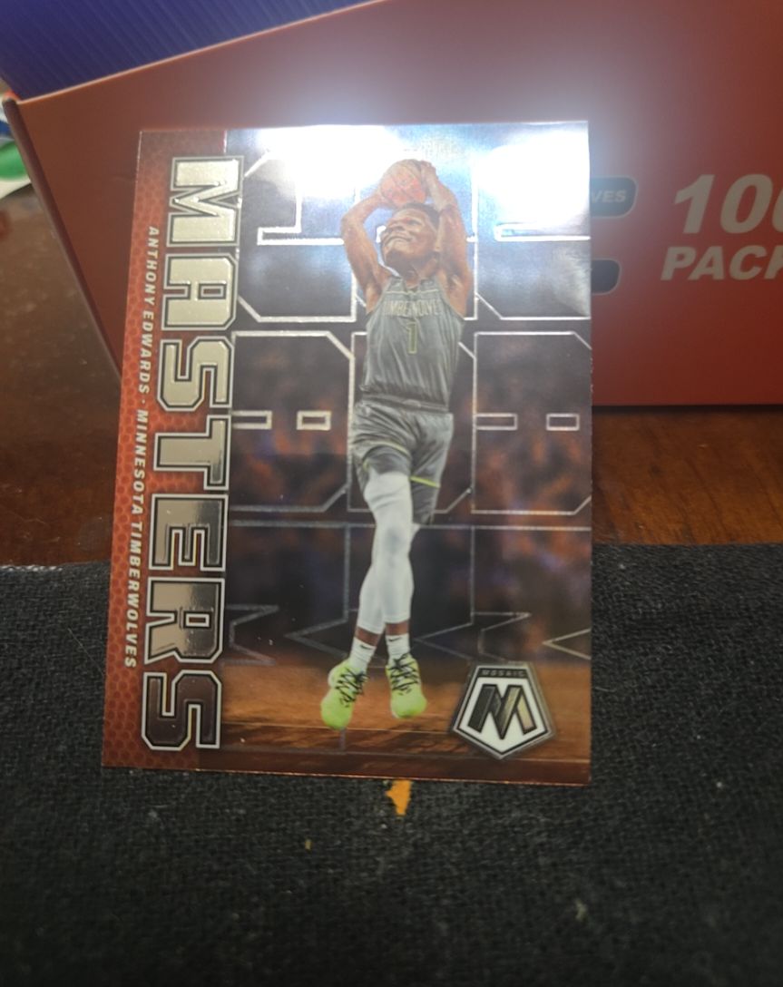 2022-23 Panini Mosaic Jam Masters #4 Anthony Edwards — front