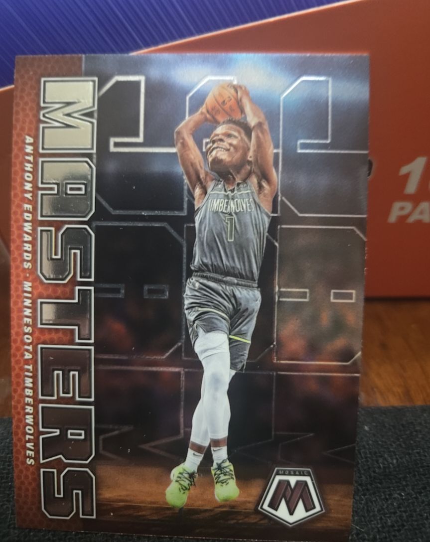 2022-23 Panini Mosaic Jam Masters #4 Anthony Edwards — front