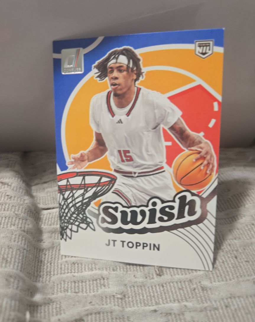 2025-26 Panini Donruss #18 JT Toppin Swish Insert — front