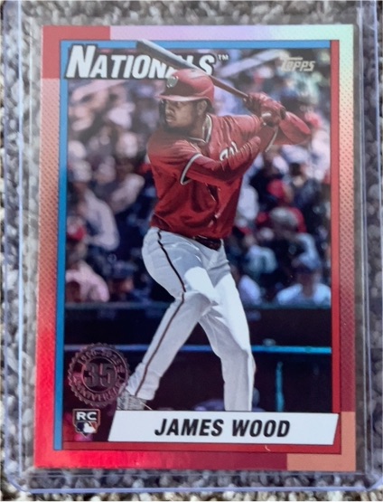 2025 Topps Update Series #U90-28 James Wood — front
